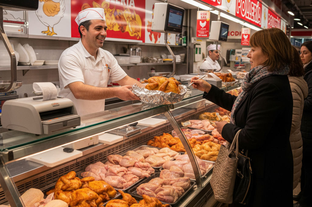 imagen de una tienda de dulces que usa el punto de venta