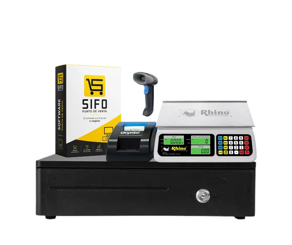 Kit Punto de Venta con Escáner, Báscula e Impresora Básica SIFO