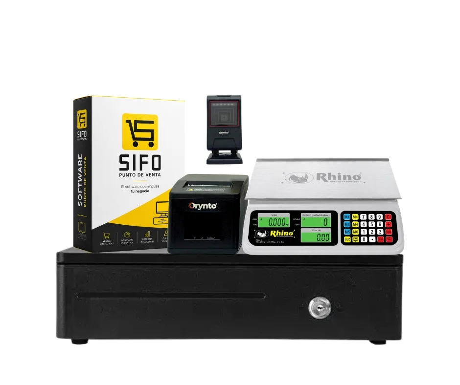 Kit Punto de Venta con Escáner, Báscula e Impresora Premium SIFO